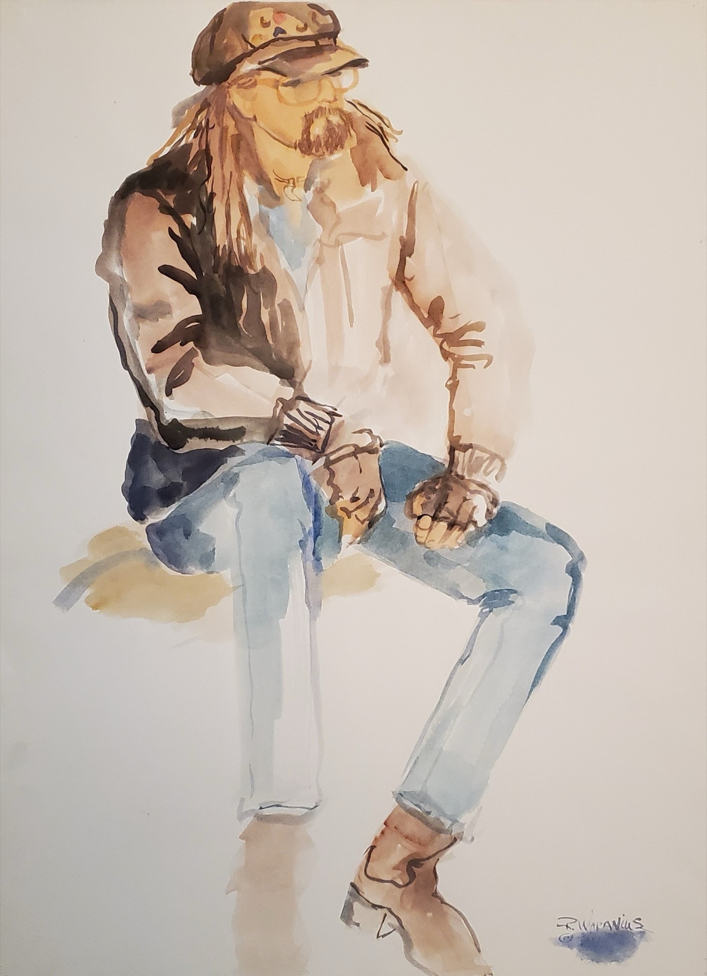 Model in Motorcycle Attire